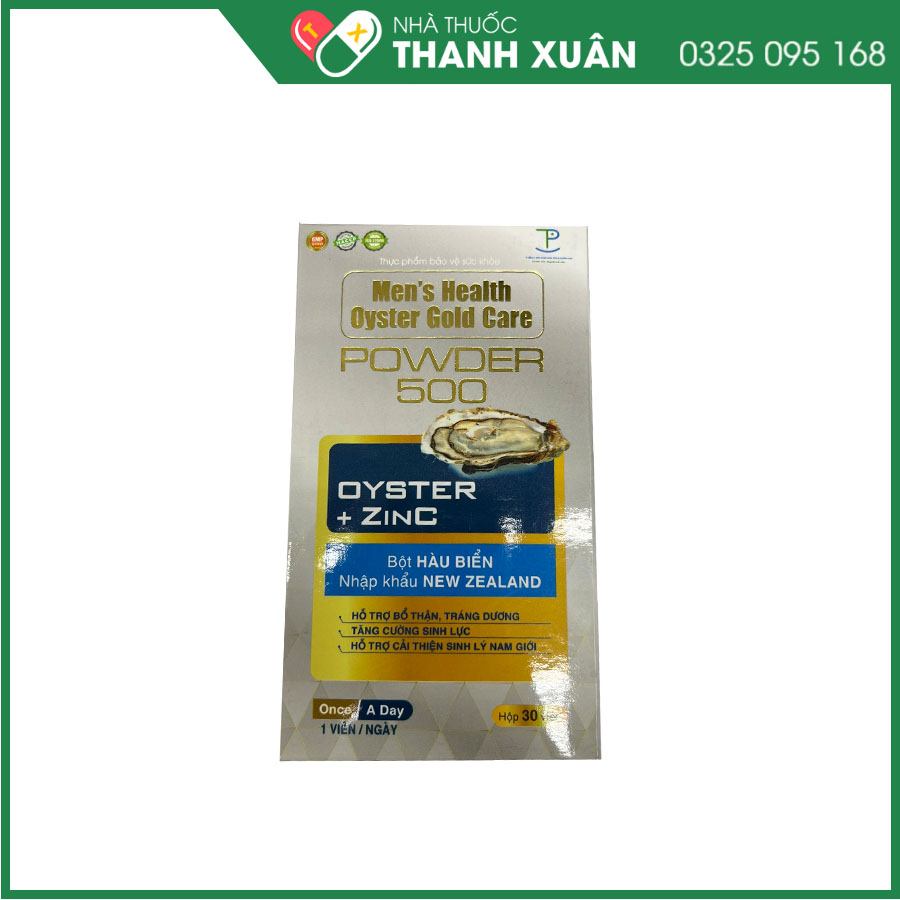 Men's Health Oyster Gold Care Powder 500 hỗ trợ tăng cường sinh lý nam